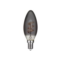 LED-Lampe E14 C35 Grace Smoke – 1800?K, Rauchglas, 50?lm, dekorativ