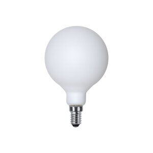 LED Lampe E14 G80 opal 80mm dimmbar 2600K warmweiß Design Leuchtmittel