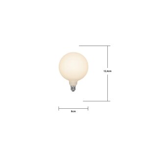 LED Lampe E14 G80 opal 80mm dimmbar 2600K warmweiß Design Leuchtmittel