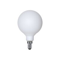 LED-Lampe E14 G80 – opal, 2600?K, 120?lm, dimmbar, Kugelform, Double Coating