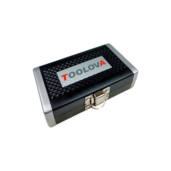 TOOLOVA® Bit-Box mit Bits und Ratsche. 33 tlg