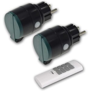 Funksteckdosen-Set Außenbereich – 2x...