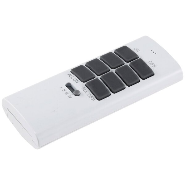 ChiliTec Pilota Casa Funksteckdosen-Set – 3x Steckdosen + 1x Fernbedienung, 2000W, IP44