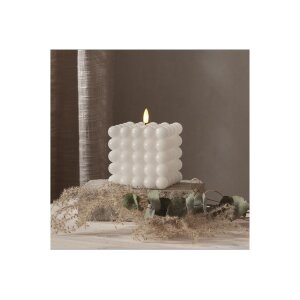 LED-Wachskerze Flamme Dot Weiß –...