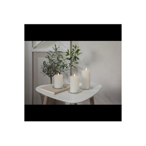 LED-Stumpenkerze Flamme Flow Weiß – 17,5?cm...