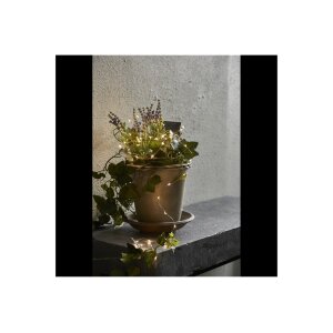 Solarlichterkette Dew Drop – 50 LED, 5?m, warmweiß für Garten & Balkon