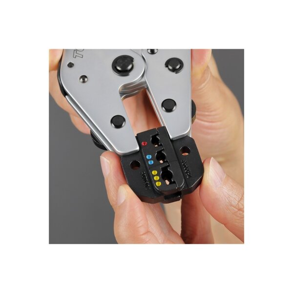 Crimpwerkzeugset mit austauschbaren Einsätzen mit crimptool TF Plus von TOOLOVA®