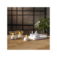 LED Teelichter 6er Pack Flamme Charge – Wiederaufladbar mit USB-Ladestation
