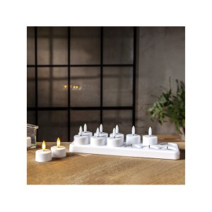 LED Teelichter 12er Pack Flamme Charge –...