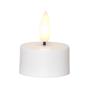 LED Teelichter 12er Pack Flamme Charge – Wiederaufladbar mit USB-Ladestation