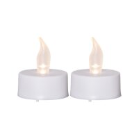 LED Teelichter 2er Pack Paulo – Warmweiß mit Timerfunktion