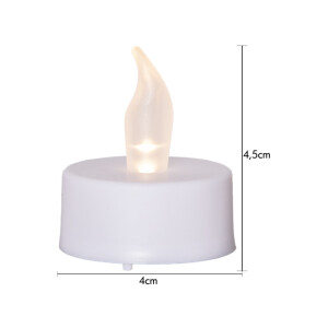 LED Teelichter Vierer Pack Paulo – Warmweiß mit Timerfunktion
