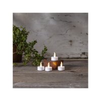 LED Teelichter Vierer Pack Paulo – Warmweiß mit Timerfunktion