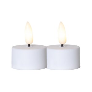 LED Teelichter Zweier Pack Flamme – Warmweiß...
