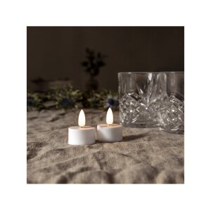 LED Teelichter Zweier Pack Flamme – Warmweiß...