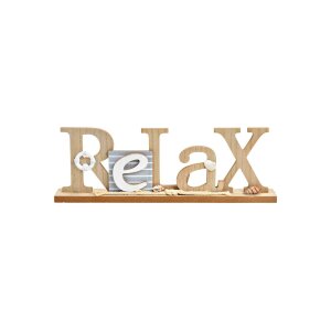 Schriftzug „Relax“ aus Holz – Maritimes...