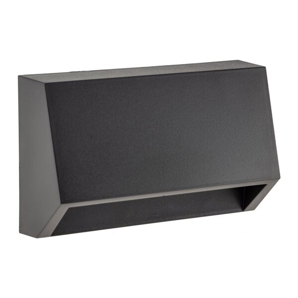 LED Wandleuchte KWL-98 – 1,5W, 110?Lumen, IP65, warmweiß, anthrazit, 230V