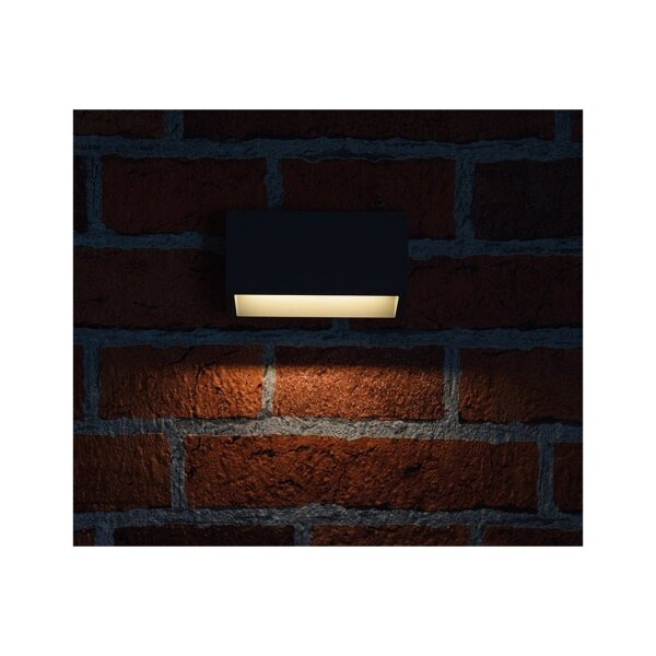 LED Wandleuchte KWL-98 – 1,5W, 110?Lumen, IP65, warmweiß, anthrazit, 230V