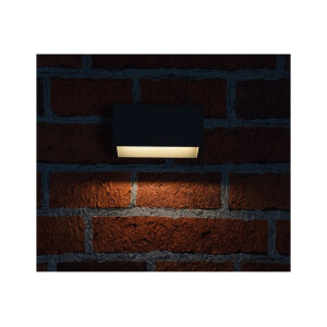 LED Wandleuchte KWL-98 – 1,5W, 110?Lumen, IP65, warmweiß, anthrazit, 230V