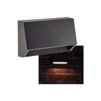 LED Wandleuchte KWL-98 – 1,5W, 110?Lumen, IP65, warmweiß, anthrazit, 230V