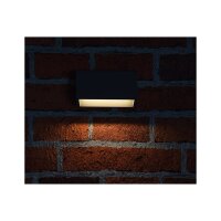 LED Wandleuchte KWL-98 – 1,5W, 110?Lumen, IP65, warmweiß, anthrazit, 230V