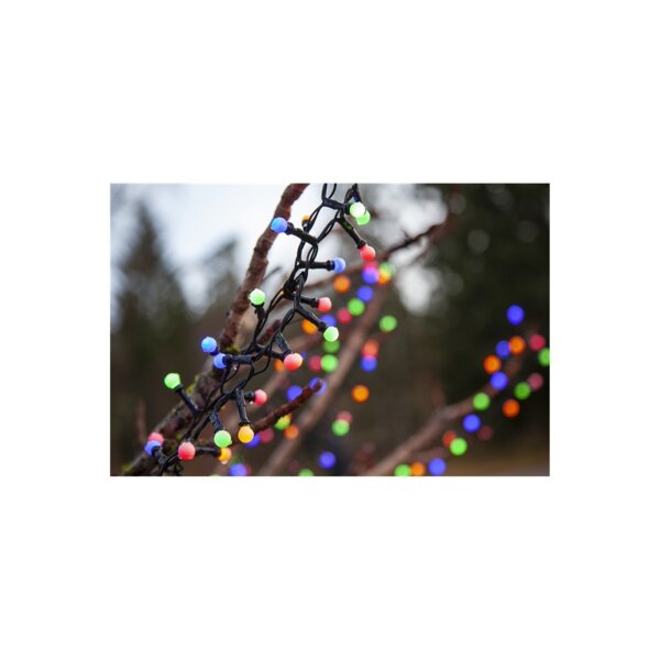 Lichterkette Berry Mini – 300 bunte LEDs für Außen, 6m mit Timer & Blinkfunktionen