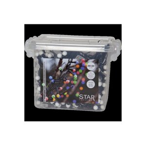 Lichterkette Berry Mini – 300 bunte LEDs für Außen, 6m mit Timer & Blinkfunktionen