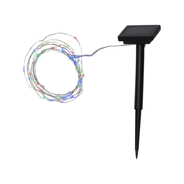Solarlichterkette Dew Drop mit 50 LEDs RGB+W | 5?m | Solarbetrieben