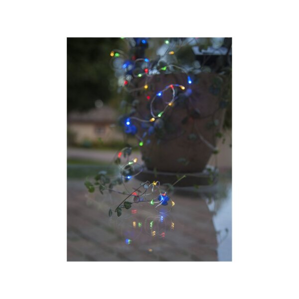 Solarlichterkette Dew Drop mit 50 LEDs RGB+W | 5?m | Solarbetrieben