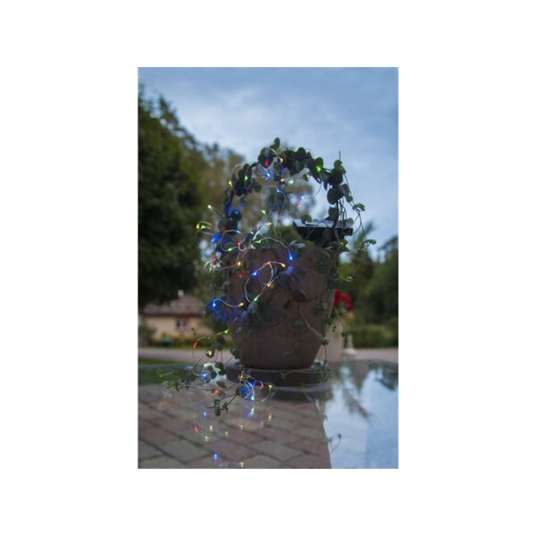 Solarlichterkette Dew Drop mit 50 LEDs RGB+W | 5?m | Solarbetrieben