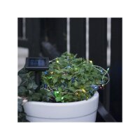 Solarlichterkette Dew Drop mit 50 LEDs RGB+W | 5?m | Solarbetrieben