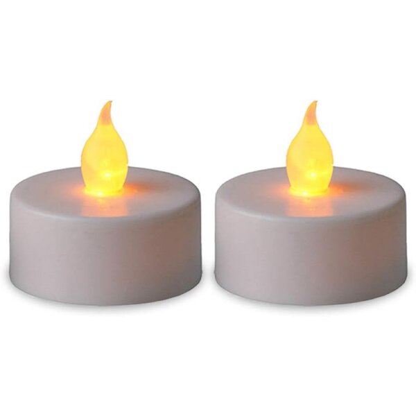 LED Teelichter "Paulo" 2er Set – flackernd, sicher & warmweiß