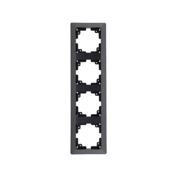 MILOS 4-fach Rahmen I Mehrfach-Rahmen für Steckdosen Schalter und Komponenten I Anthrazit