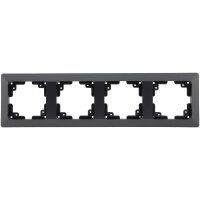 MILOS 4-fach Rahmen I Mehrfach-Rahmen für Steckdosen Schalter und Komponenten I Anthrazit