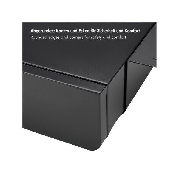 Unterbau-Schreibtischschublade Schwarz | 5?kg Tragkraft | Zur Untertischmontage