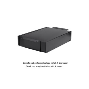 Unterbau-Schreibtischschublade Schwarz | 5?kg Tragkraft | Zur Untertischmontage