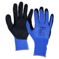 ULITH Montagehandschuhe &ndash; Feinstrick, Nitril, blau/schwarz, EN388, Gr&ouml;&szlig;e 7&ndash;11