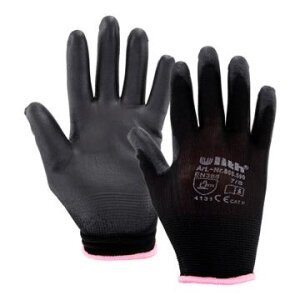 Ulith Arbeitshandschuhe schwarz – PU-Beschichtung,...