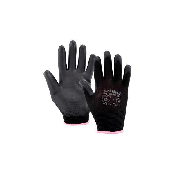 Ulith Arbeitshandschuhe schwarz – PU-Beschichtung, atmungsaktiv, waschbar 10 / XL