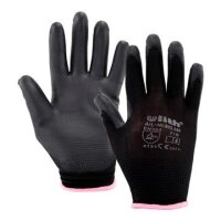 Peel Perfecter Arbeitshandschuhe &ndash; Latex, Feinstrick, grau/schwarz