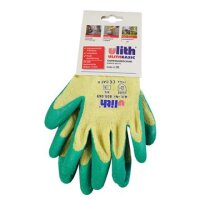 ULITH Gartenhandschuhe gelb/gr&uuml;n &ndash; Latex-beschichtet, atmungsaktiv, Gr. 7&ndash;11 10 / XL