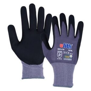 ULITH Profi-Montagehandschuhe grau/schwarz, Nylon/Lycra,...