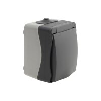 NUQUI Feuchtraum Steckdose IP54 – 250V~ 16A | Aufputz & spritzwassergeschützt