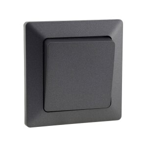 MILOS Kreuzschalter Anthrazit – 250V~ 10A |...
