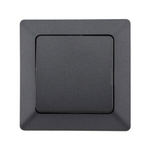 MILOS Kreuzschalter Anthrazit – 250V~ 10A |...