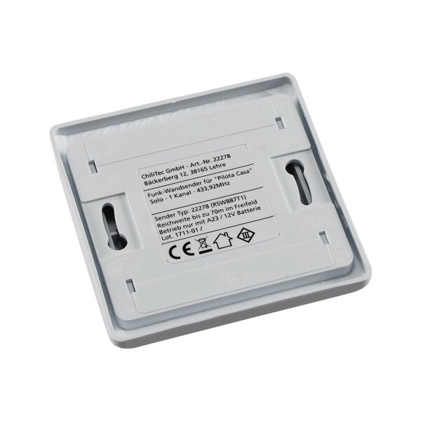 Pilota Casa Funk-Wandsender Solo | Aufputz | 433,92?MHz | für bis zu 10 Empfänger | IP20