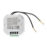 Pilota Casa Funk-Empfänger für Wand Lichtschalter Unterputz Einbau, LED geeignet, max. 2000Watt, 49x49x25mm, Ergänzung für einen Lichtschalter EIN AUS Schalter