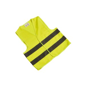 Kinder Warnweste Gelb EN 17353 | Waschbar &...