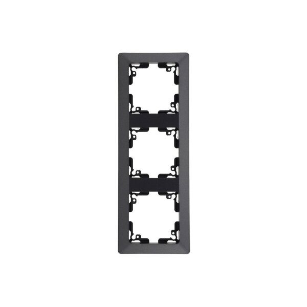 MILOS 3-fach Rahmen I Mehrfach-Rahmen für Steckdosen Schalter und Komponenten I Anthrazit