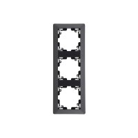 MILOS 3-fach Rahmen I Mehrfach-Rahmen für Steckdosen Schalter und Komponenten I Anthrazit